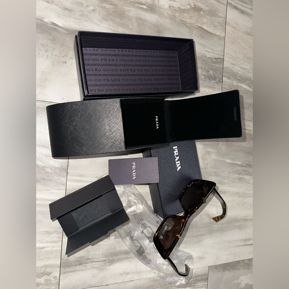 Prada Brown Tortoise Sunglasses - Picture 8 of 17